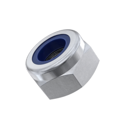 2 x M6 Hexagon Nylon Locking Nuts